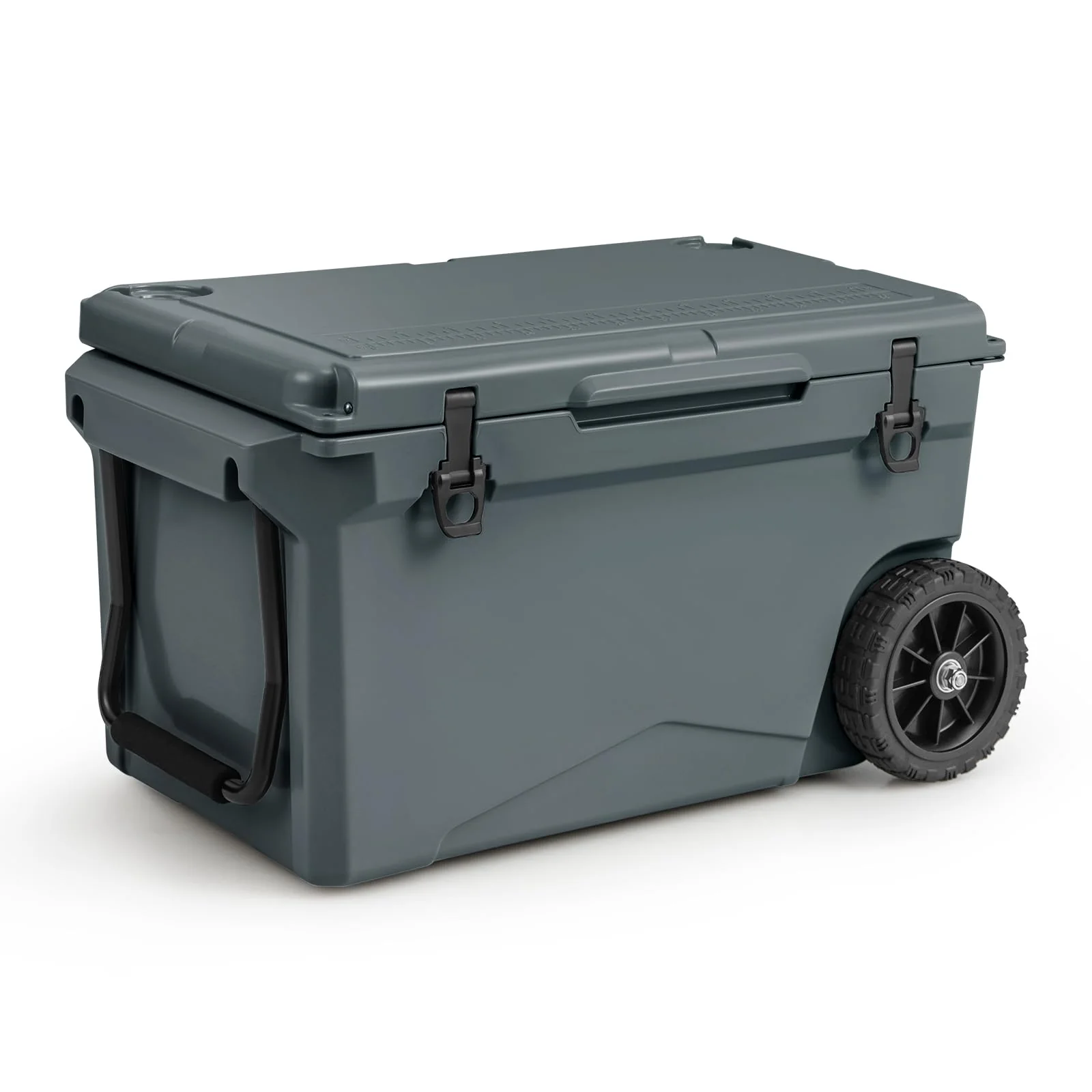 Goplus Cooler, Portable Ice Chest with All-Terrain Wheels