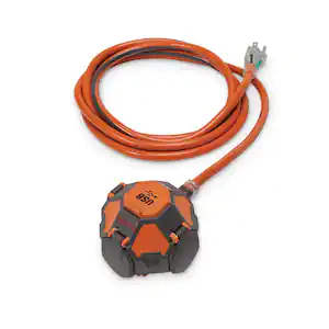 RIDGID 3-Outlet Power Ball Extension Cord Plus USB