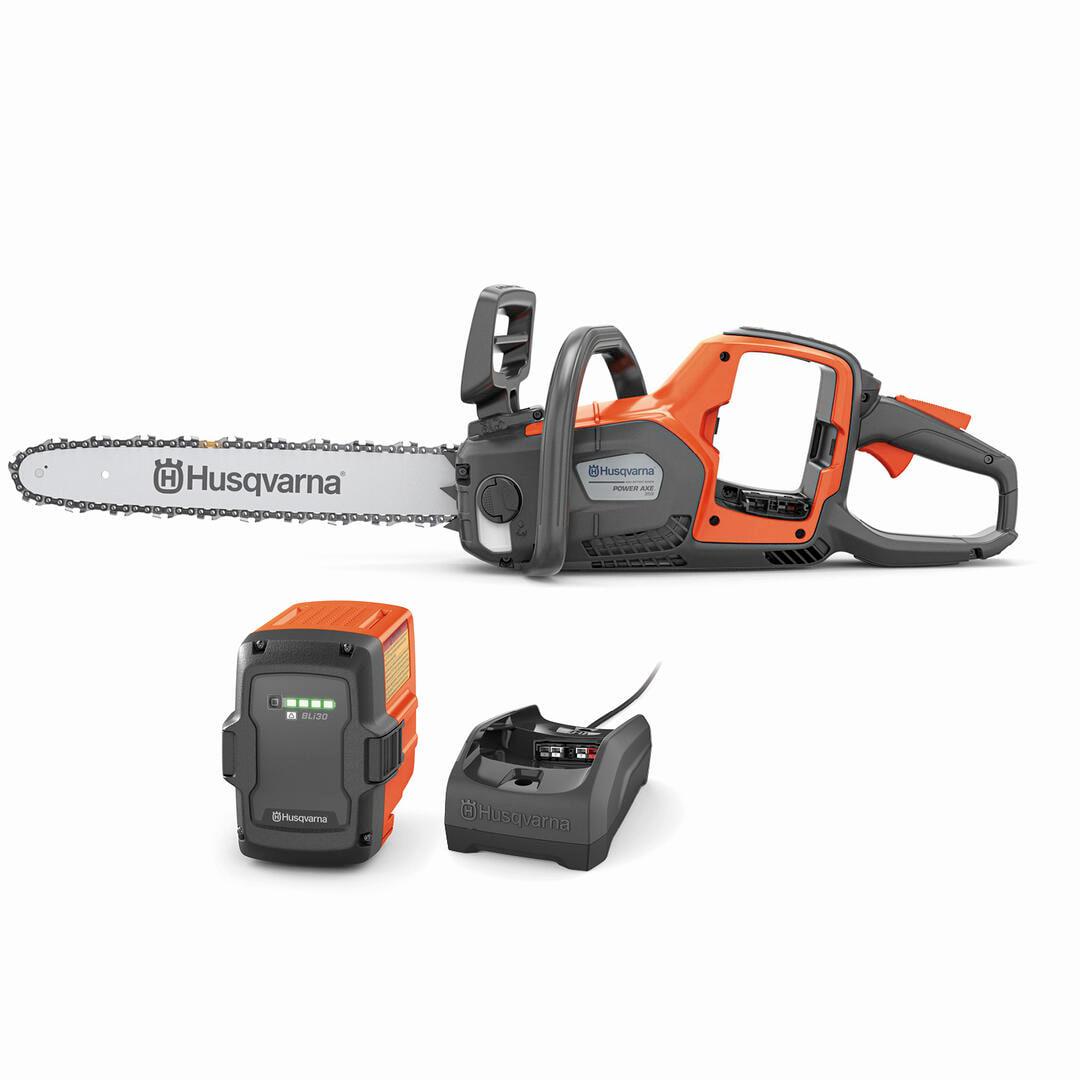 Husqvarna Power Axe 350i 40-volt 18-in Brushless Battery 7.7 Amp 7.5 Ah Chainsaw (Battery and Charger Included)