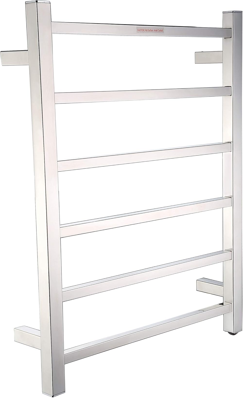 ANZZI Charles 6-Bar Wall Mount Polished Chrome Towel Warmer, Energy Efficient 68W Electric Plug in Heated Towel Rack for Bathroom, Stainless Steel Towel Heater Rail Quick Towel Dryer, TW-AZ014CH