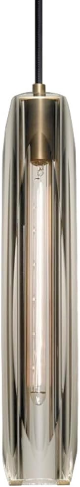 Modern Crystal Pendant Light E14 Socket Copper Pendant Light Fixture, Hanging Lamp with Crystal Shade, Adjustable Ceiling Hanging Lights for Kitchen Island Bedroom Dining Room