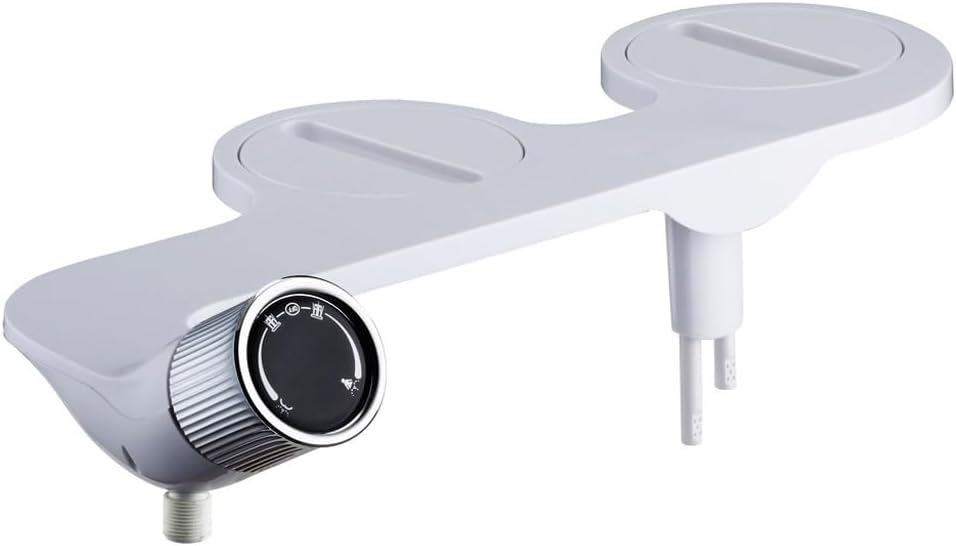 Bathroom Bidet Toilet Seat Attachment Non Electric Self Cleaning Dual Nozzle Bidet Sprayer Kit Bidet, Uniform size