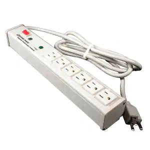Legrand Wiremold Perma Power 6-Outlet 15 Amp Computer Grade Surge Strip with Lighted On/Off Switch, 6 ft. Cord