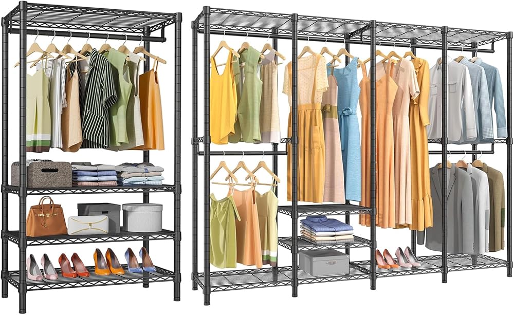 VIPEK V1S i1 Wire Garment Rack Heavy Duty 4-Tier Clothes Rack for Hanging Clothes Freestanding Closet Organizer with Hanging Rod Space Saving Clothing Rack for Bedroom Laundry Room, Black | UK VIPEK V1S i1 Wire Garment Rack Heavy Duty 4-Tier Clothes Rack for Hanging Clothes Freestanding Closet Organizer with Hanging Rod Space Saving Clothing Rack for Bedroom Laundry Room, Black | UK