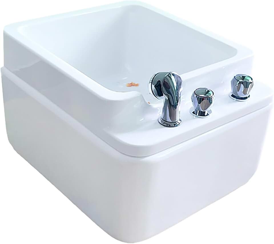 Acrylic Spa Footbath Nail Salon Pedicure Footbath Barrel deep Foot Bath Spa with Massage Special for Hotel Foot Bath Club Sturdy Acrliy Tubs for Soaking Feet Foot Bath Basin ( Color : Type a , Size :