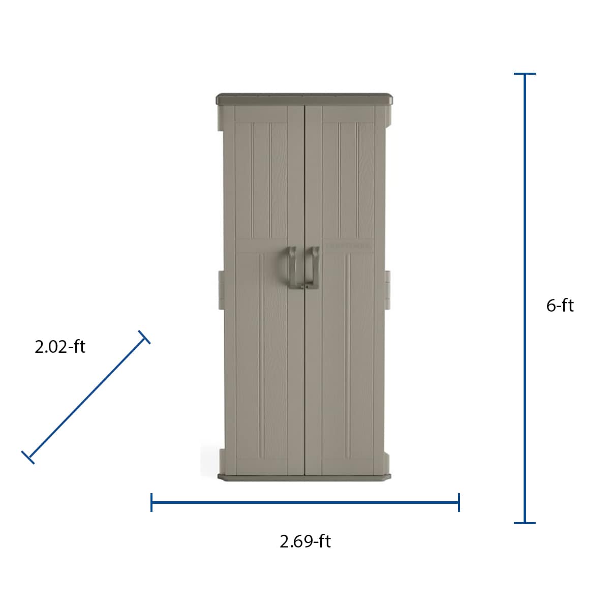 CRAFTSMAN 2-ft x 2-ft Resin Storage Shed (Floor Included)