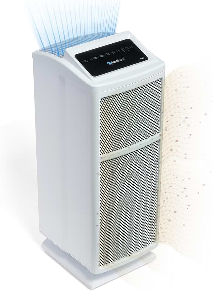 Ultrafine 468 Air Purifier - White | Ideal for Medium or Large Spaces Up to 1,200 Square Feet