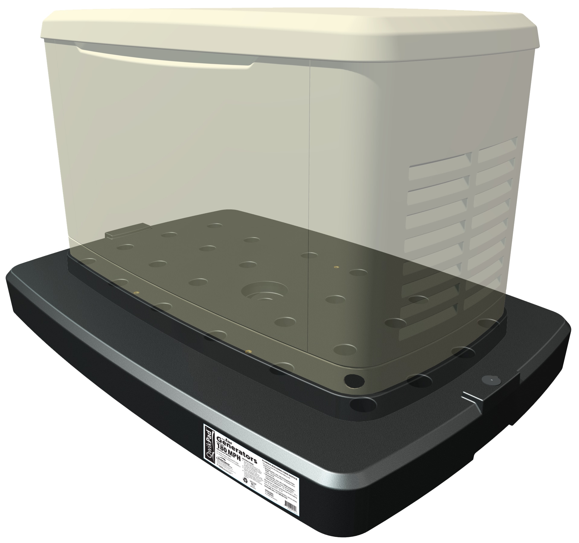 QwikProducts Qwikpad for Generators For Generators Generac/Honeywell Base Pad