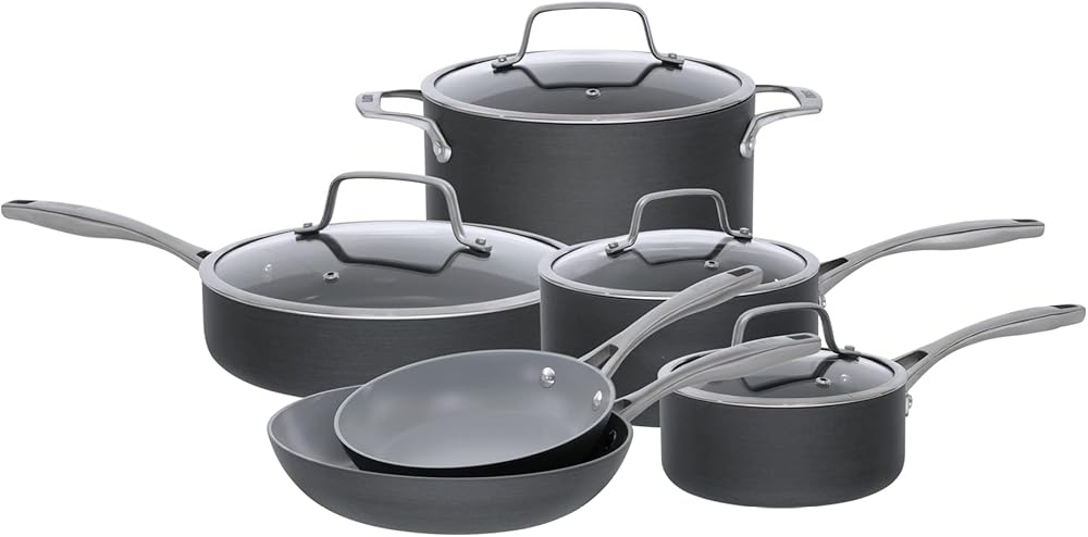 Bialetti Non-Stick Cookware, Ceramic Pro 10-Piece Set