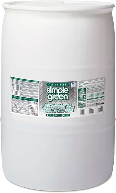 Simple Green 19055 Crystal Industrial Cleaner/Degreaser, 55gal Drum
