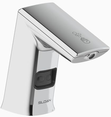 Sloan ESD-500 Deck-Mounted Foam Drip-Free Soap Dispenser - Infrared Sensor Activated, Polished Chrome Finish, Battery-Powered, Modular One-Piece Construction, 3346087