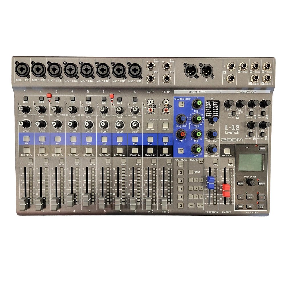 Used Zoom LiveTrak L-12 MultiTrack Recorder