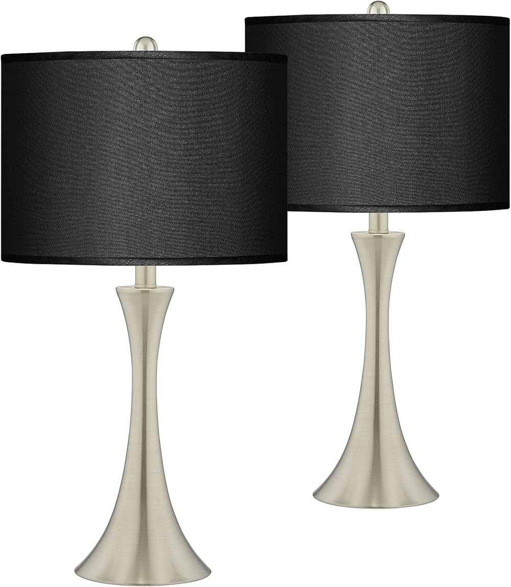Possini Euro Design Trish Modern Accent Table Lamps 24