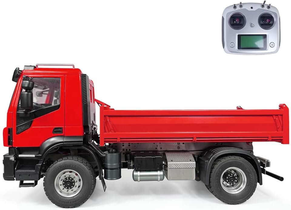 Toucan RC Hobby 1/14 RC Hydraulic Dump Truck 4X2 2-Speed Remote Control Tipper Car Metal Model