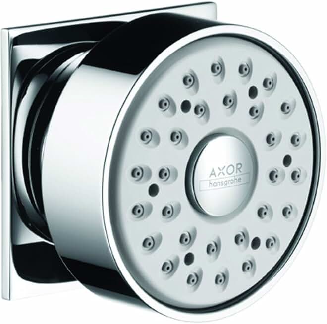 AXOR Bodyspray Square Upgrade 3-inch Modern Bodyspray in Chrome, 28469001