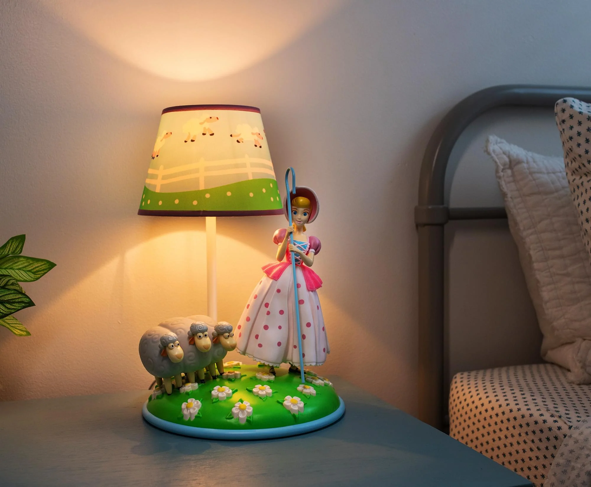 Disney Pixar Toy Story Bo Peep and Sheep Desk Lamp with Removable Figurine