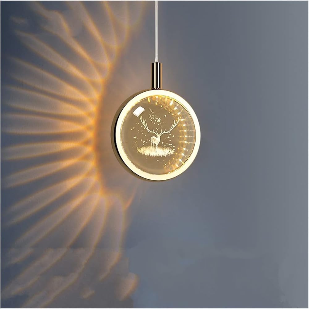 LED Modern Chandelier Lamp, Modern Crystal MI-NI Chandelier Transparent LED Chandelier Round Decorate Lighting Compatible with Bedroom Stairs Aisle Bar Dining Room,Modern LED Chandelier ,Ceiling Ligh