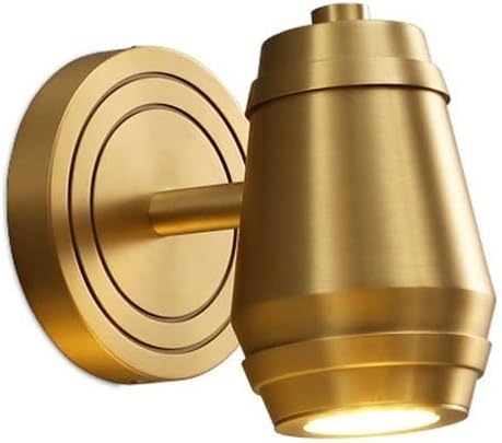 Nordic Style Copper Wall Sconces G4 Lights Retro Farmhouse Fixture Wall Mounted Spot Light Suitable for Bedroom, Cafe, Bar, Farmhouse Decorative Lighting Sconce Gold Durable
