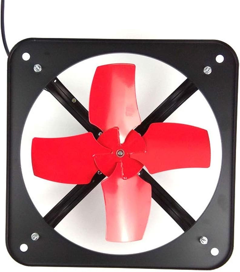 8/10inch Industrial Ventilation Kitchen Toilet Exhaust Fans Extractor Metal Exhaust Commercial Air Blower Fan Axial Fan (Size : 10)