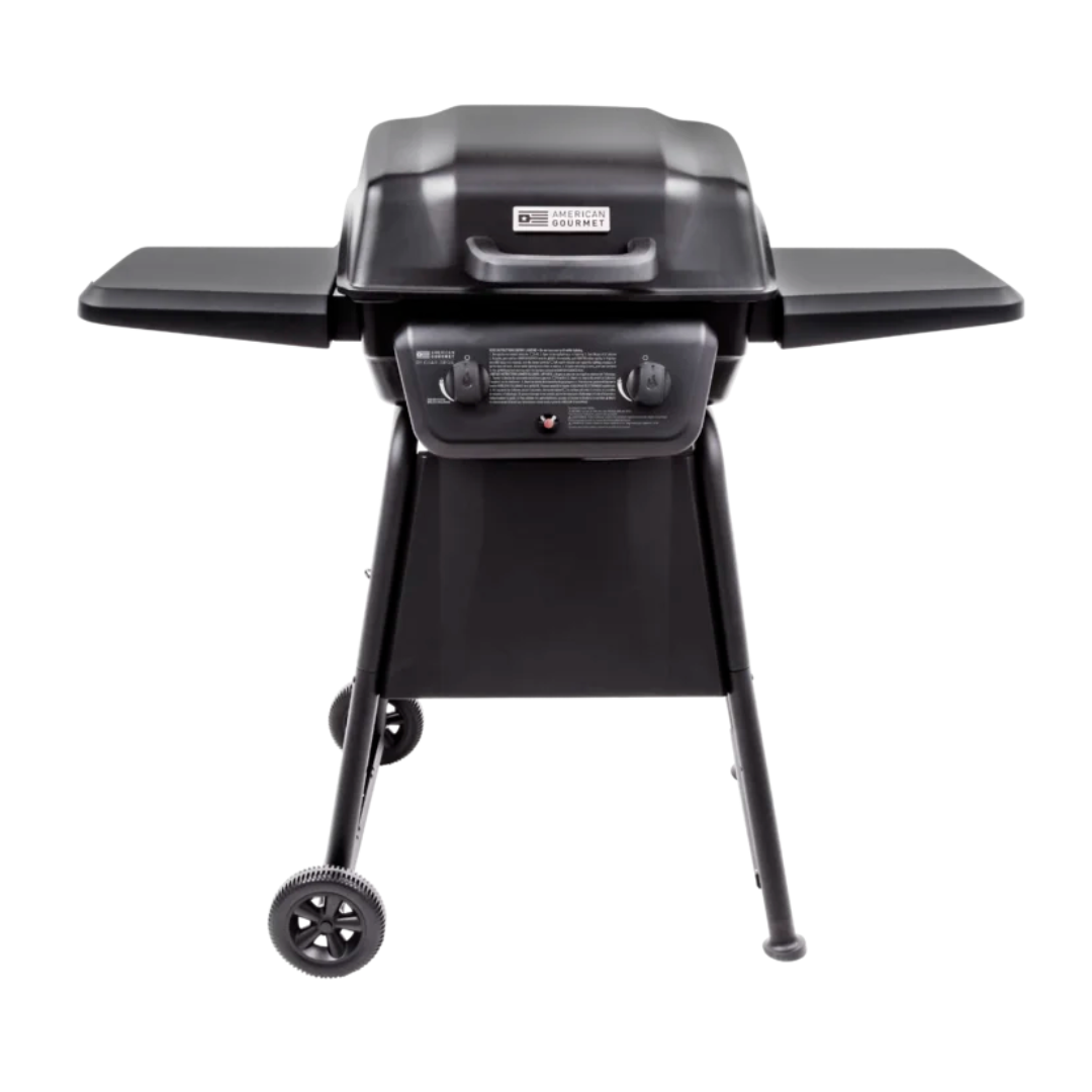 American Gourmet Char-Broil 2   Burner Free Standing Liquid Propane 2000 BTU Gas Grill Side Burner