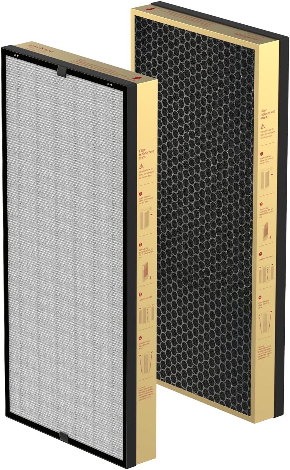 Jafända Air Purifier Smoke Filter Replacement for JF1500, True HEPA Filter, 10.14 lb Activated Carbon, Remove Smoke