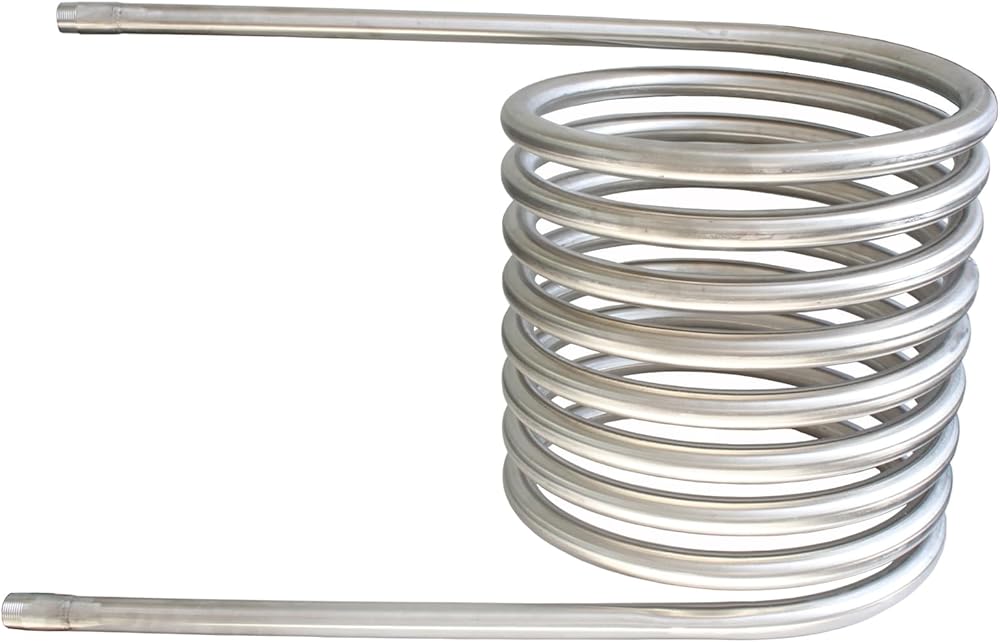 Stainless Steel Heating Coil Heat Exchanger Food Grade Coil Heater for Outdoor Wood Fire Heated Hot Dutch Bath Tub