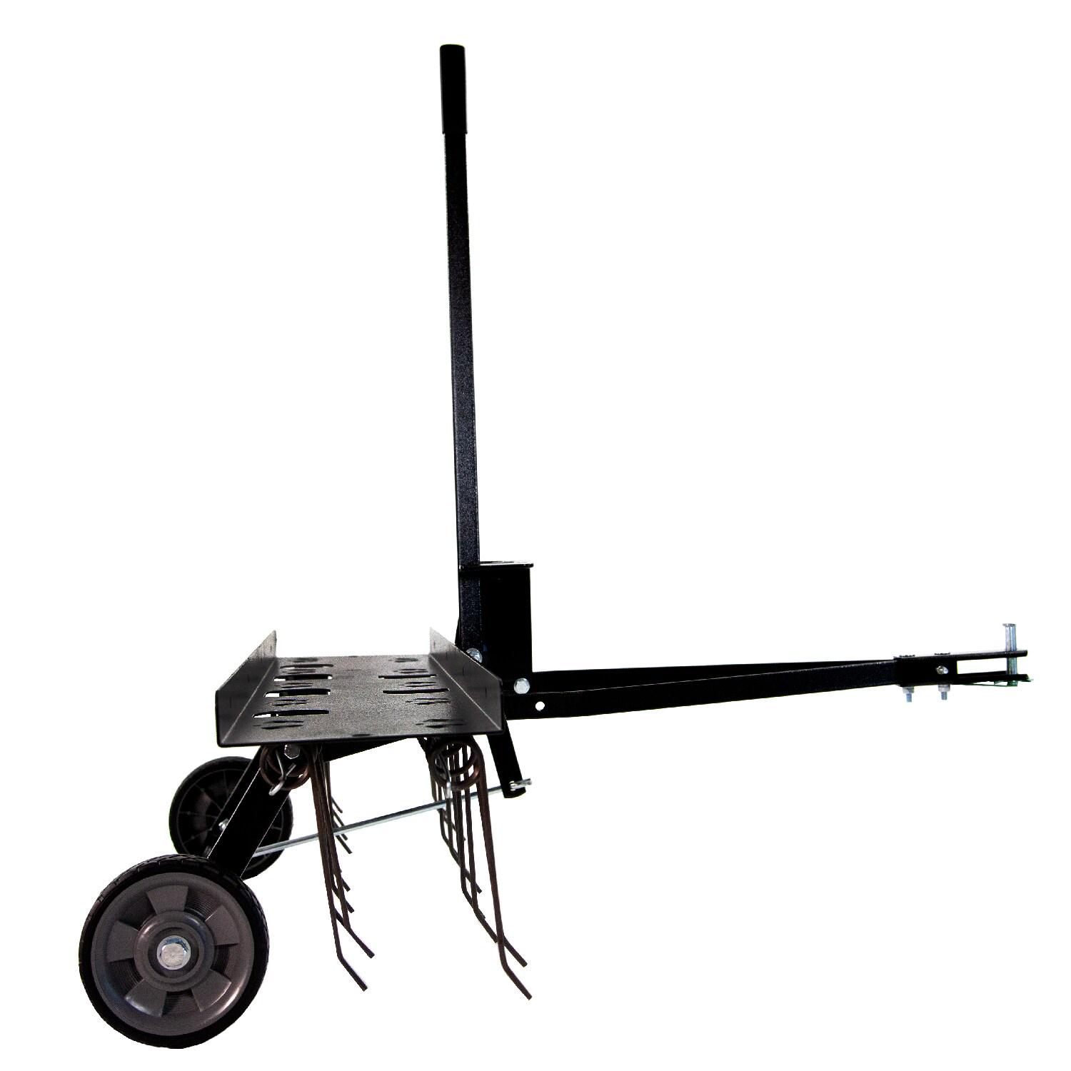 Brinly 40-in Dethatcher | Hitch Pin Included | 2-Year Warranty | Adjustable Tine Depth | Steel Frame | Pneumatic Wheels | Tow-behind | Maximum Thatch Removal