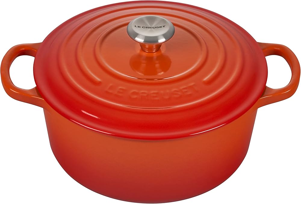 Le Creuset Enameled Cast Iron Signature Round Dutch Oven, 3.5 qt. , Flame