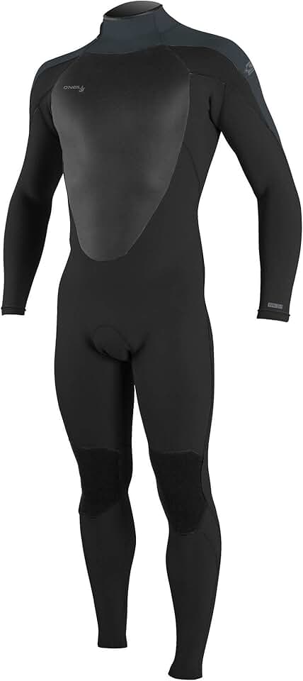 O'Neill Men's Epic 3/2mm Back Zip Full Wetsuit Black/Gunmetal/Black, X-Large