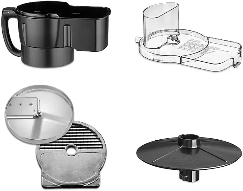 Waring Commercial Continuous Feed Hopper, Lid Assembly with Slinger and Dicing Assembly for Food Processor Models WFP16S and WFP16SCD, 3/8