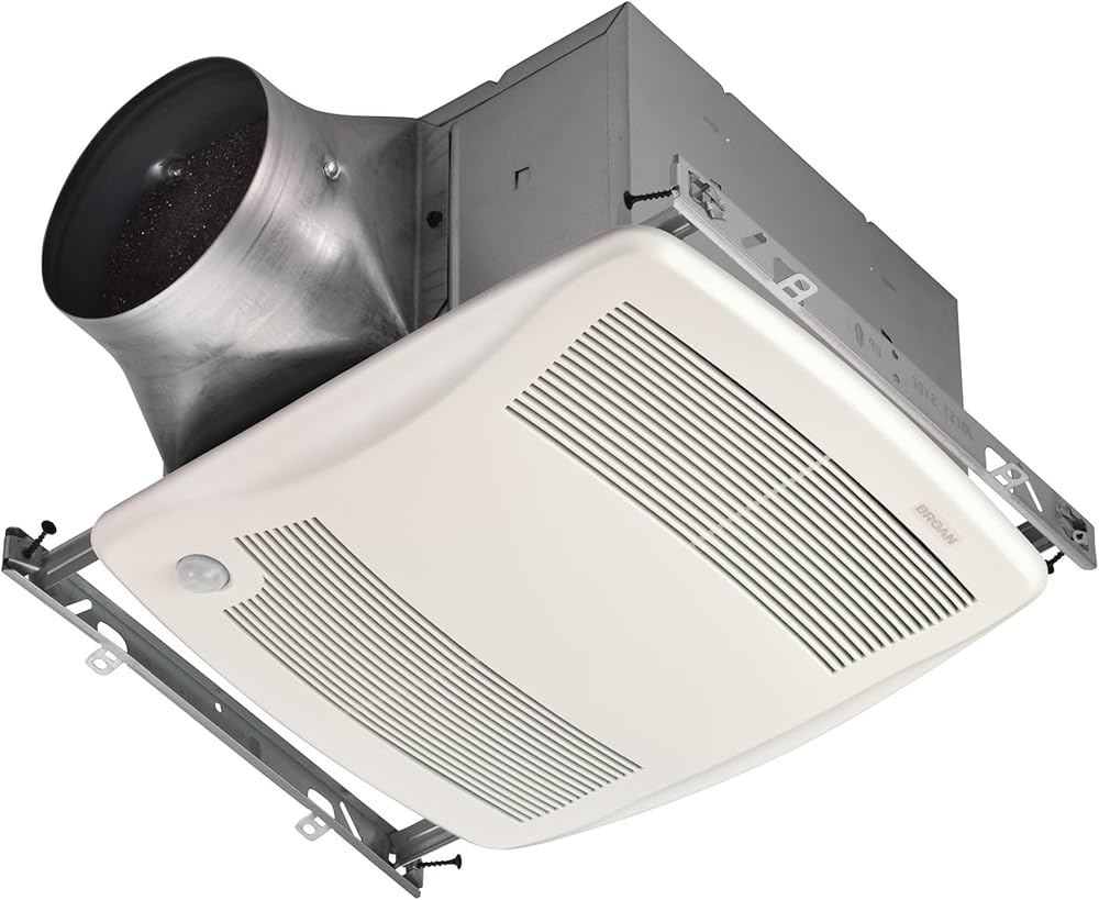 Broan-Nutone ZB80M ULTRA GREEN™ Multi-Speed Motion-Sensing Ventilation Fan, Ceiling Room-Side Installation Bathroom Exhaust Fan, ENERGY STAR® Certified, <