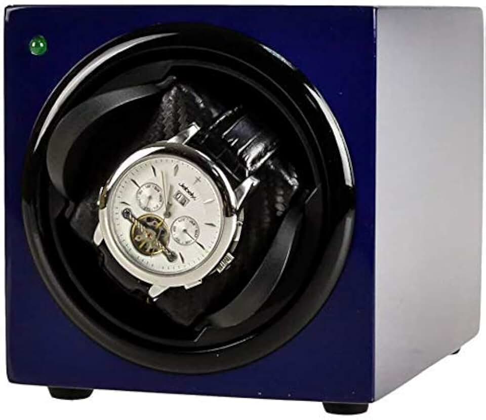 Watch Winder Box Automatic Watch Winder Box Watch Winders For Automatic Watches Square Watch Display Stands With Soft And Flexible Watch Cushions Durable Dustproof mwsoz (Color : Blue)