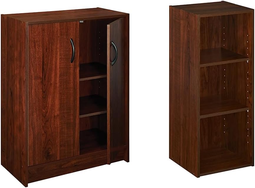 ClosetMaid Dark Cherry Stackable Storage Organizers (1307) and (1305)