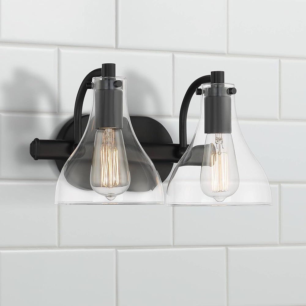 Possini Euro Design Sorren Modern Wall Sconce Lighting Matte Black Steel Hardwired 13 1/4