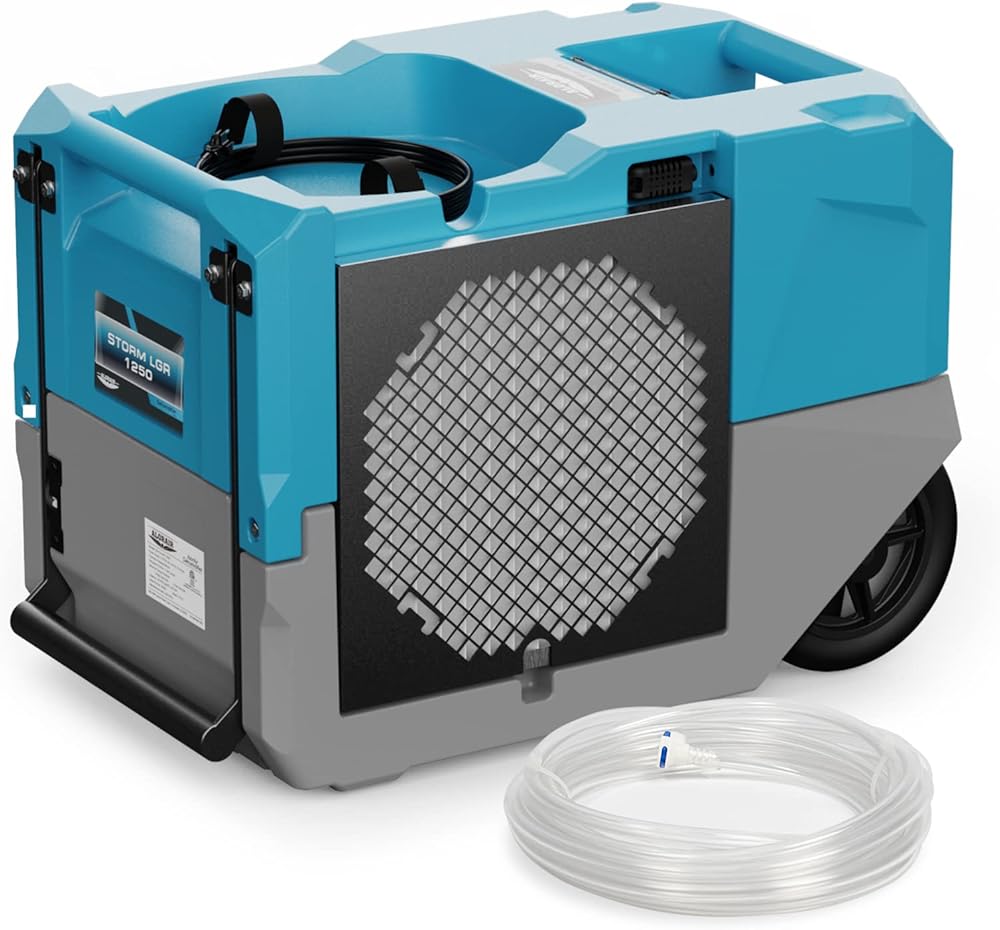 ALORAIR 264 PPD Commercial Dehumidifier with Pump, Up to 3,000 Sq.Ft Coverage Industrial Dehumidifiers Compact & Portable Design with Wheels, for Basement, Garage, Home and Job Sites, Blue