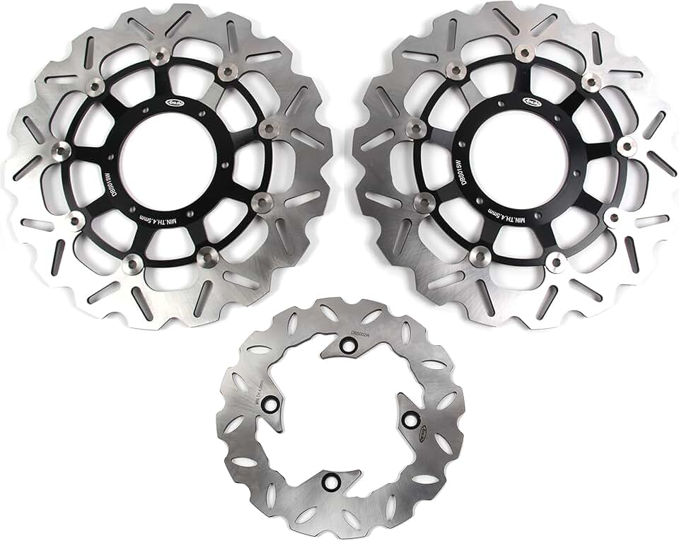 Arashi Brake Disc Rotors Front and Rear for Honda CBR600RR 2003-2020 CBR1000RR 2004-2005 Motorcycle Replacement Accessories Black…