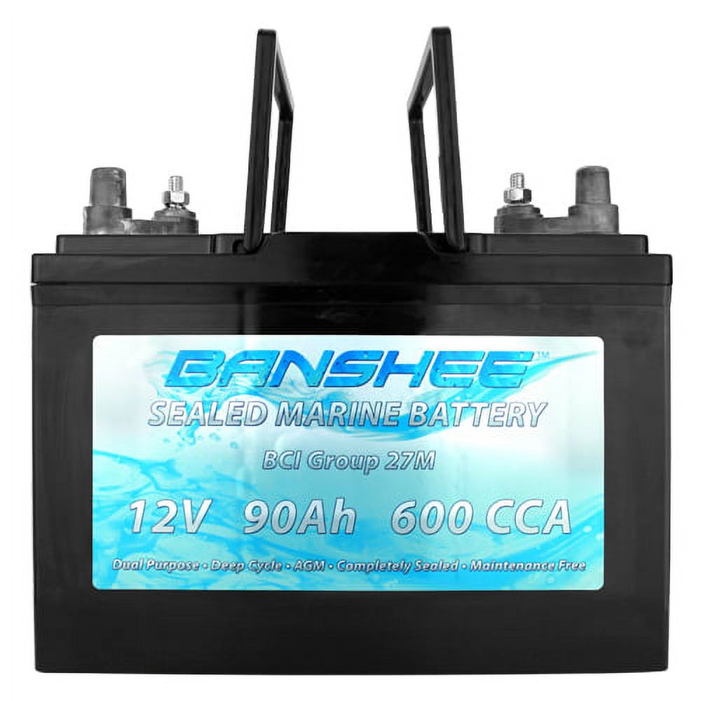 Banshee  Group 27 Deep Cycle Sealed AGM Marine Battery