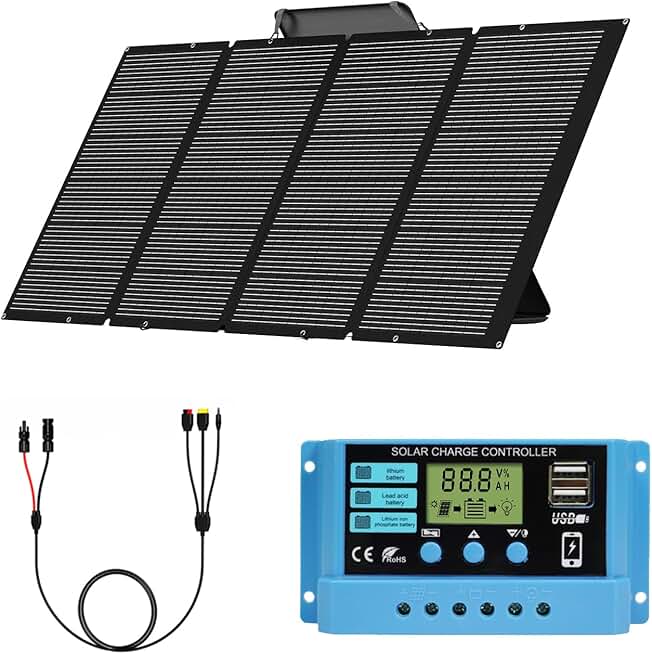 400 Watt Foldable Solar Panel with 20A Charge Controller only for 24V System