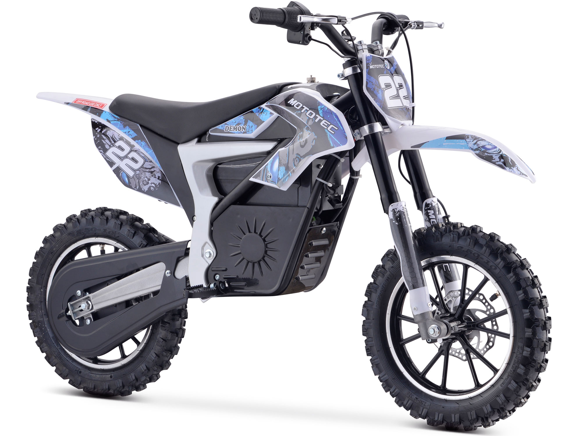 MotoTec 36v Electric Dirt Bike 500w Lithium Blue