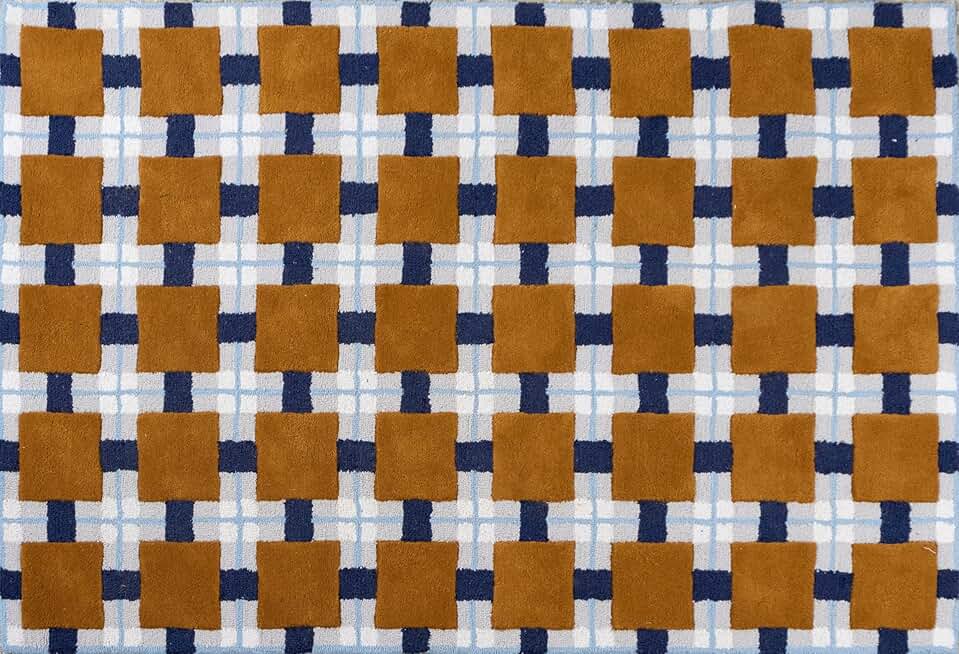 Ochre Hand Tufted Geometric Area Rug, Multicolor, Multiple Sizes, Rectangular (9 ft X 12 ft)