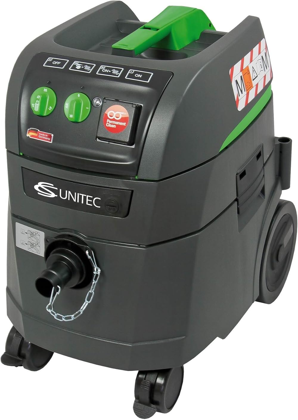 C.S. Unitec CS 1445 H 9 gal HEPA Wet/Dry Industrial Vacuum Cleaner 157 CFM - Made in Germany