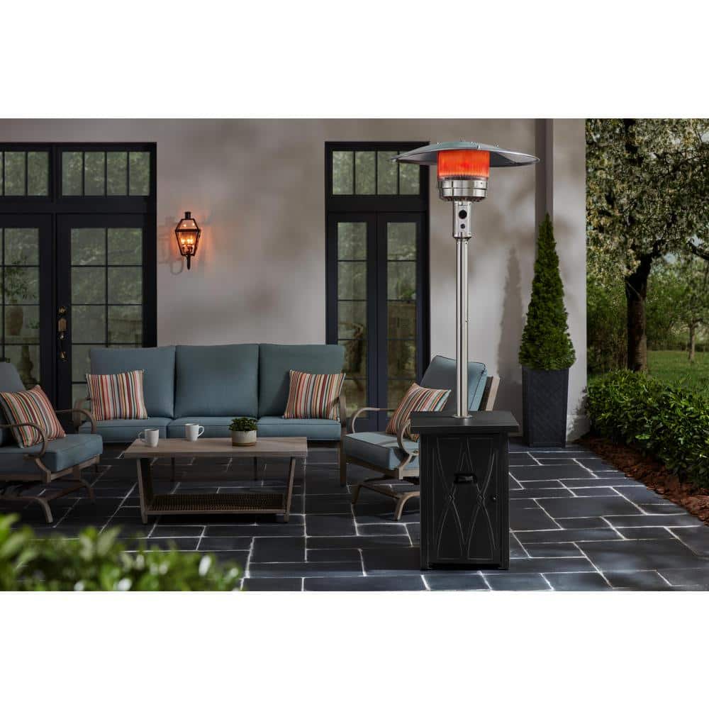 Home Decorators Collection Kendrick 48000 BTU Stainless Steel Propane Gas Patio Heater
