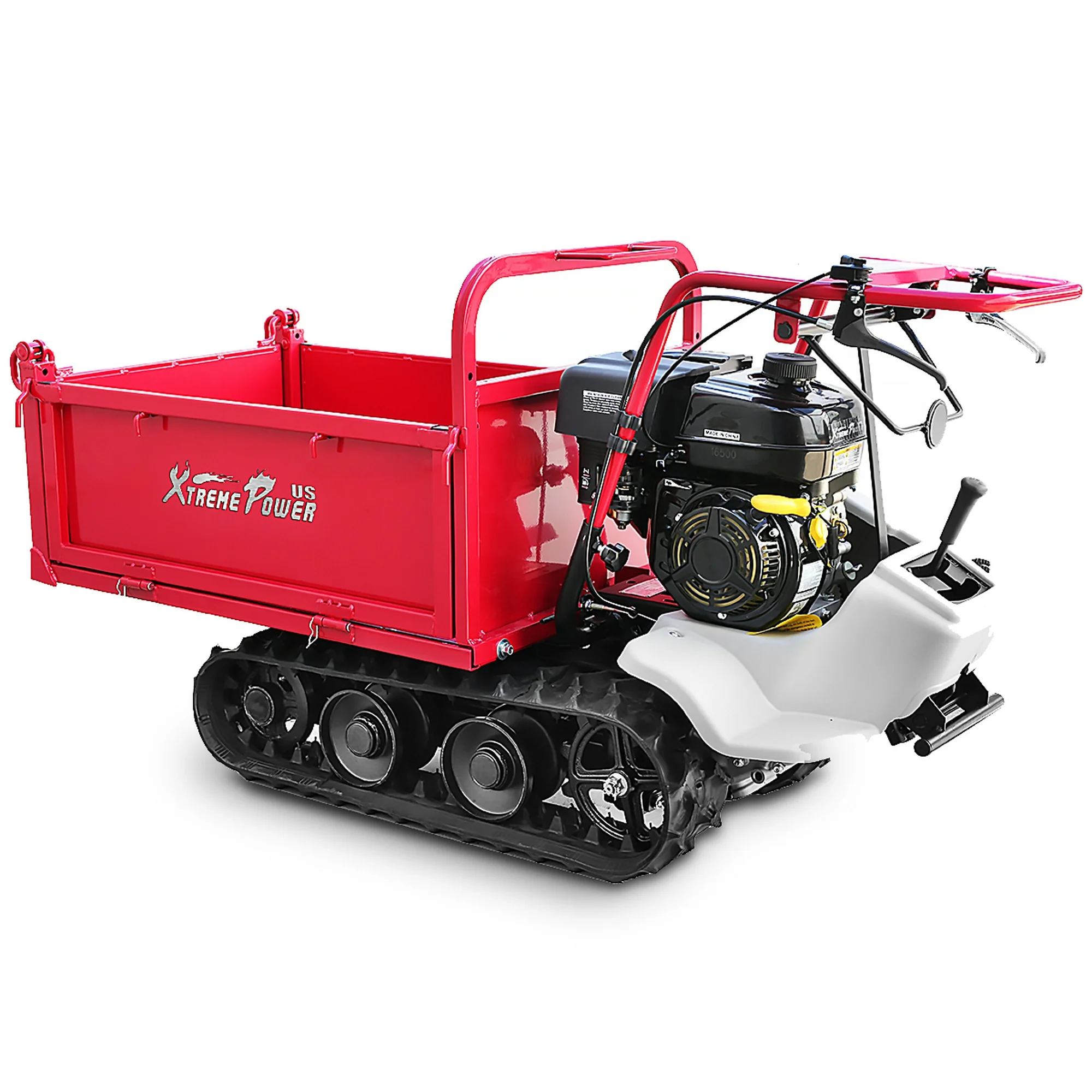 XtremepowerUS 7HP Wheelbarrow 850 lbs Capacity 212cc Gas-Powered Wheelbarrow Motorized Wagon