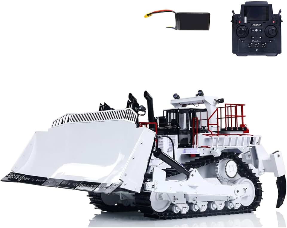 1/14 RC Hydraulic System Metal Dozer D11T Remote Control Bulldozer Model Motor Servo ESC Light Sound System