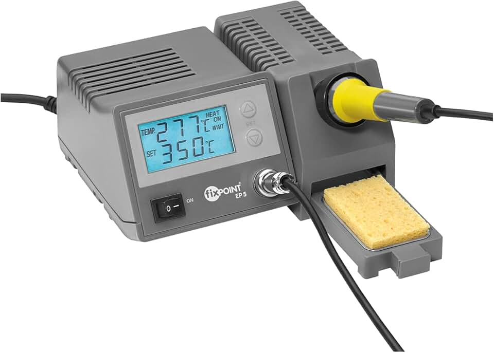 Fixpoint® Digital soldering station, with debit-and actual- temperature index soldering station EP5 digital fixpoint