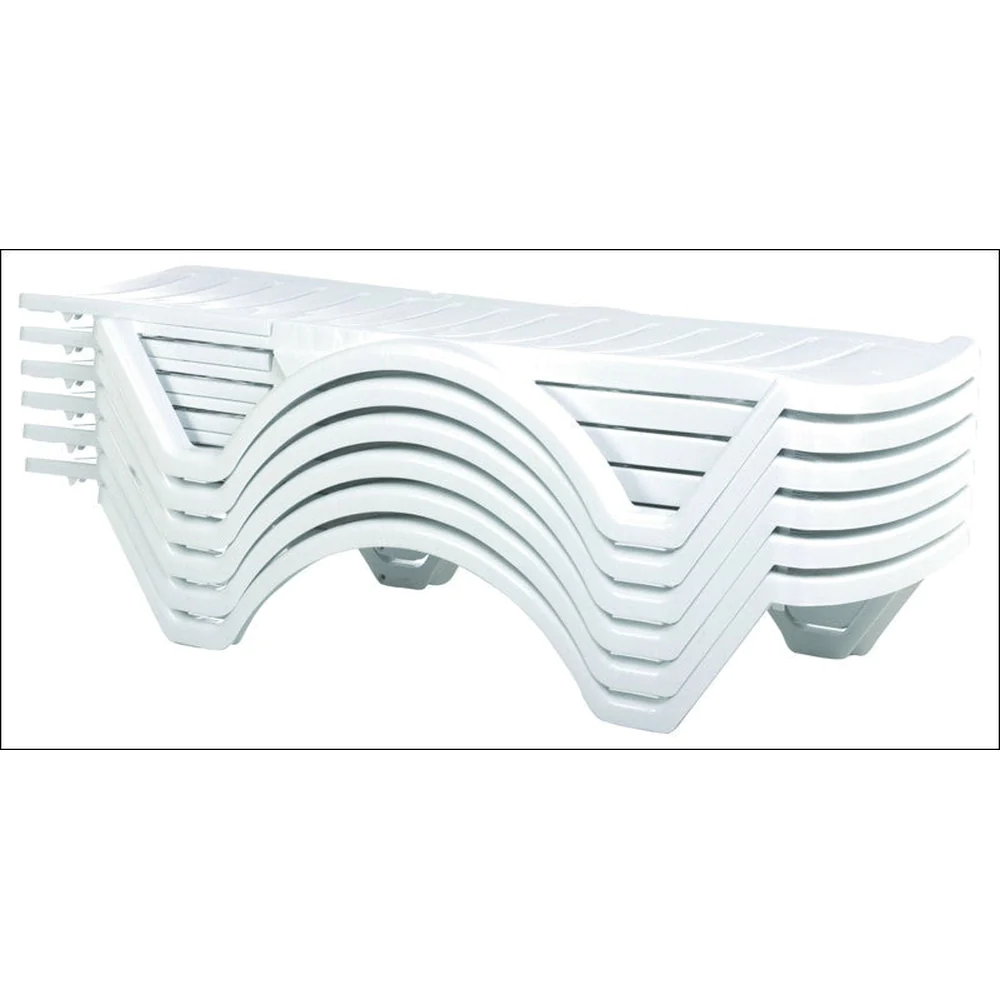Aqua Pool Chaise Outdoor Lounge White