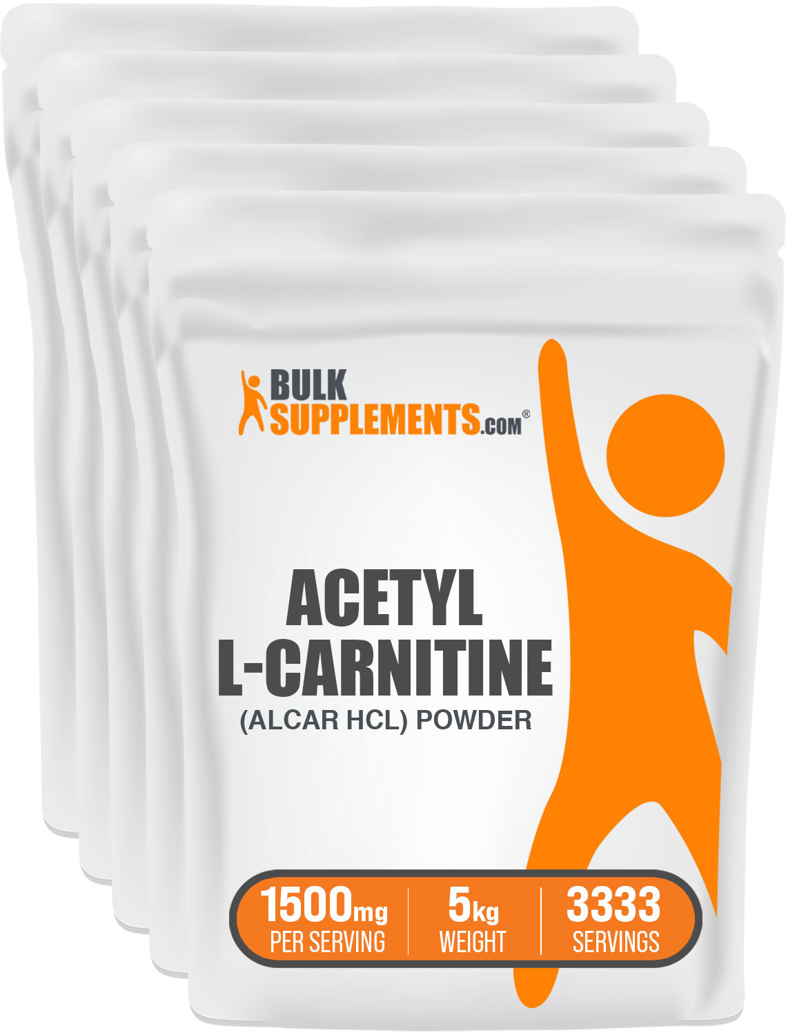 BulkSupplements.com Acetyl L-Carnitine HCl Powder, 1000mg - Amino Acid Supplement (5KG - 5000 Servings)
