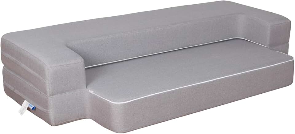 10 Inch Folding Sofa Bed Memory Foam Couch Floor Modern Futon Sofa Bed, Full Sleeper Chair Bed for Living Room Bedroom