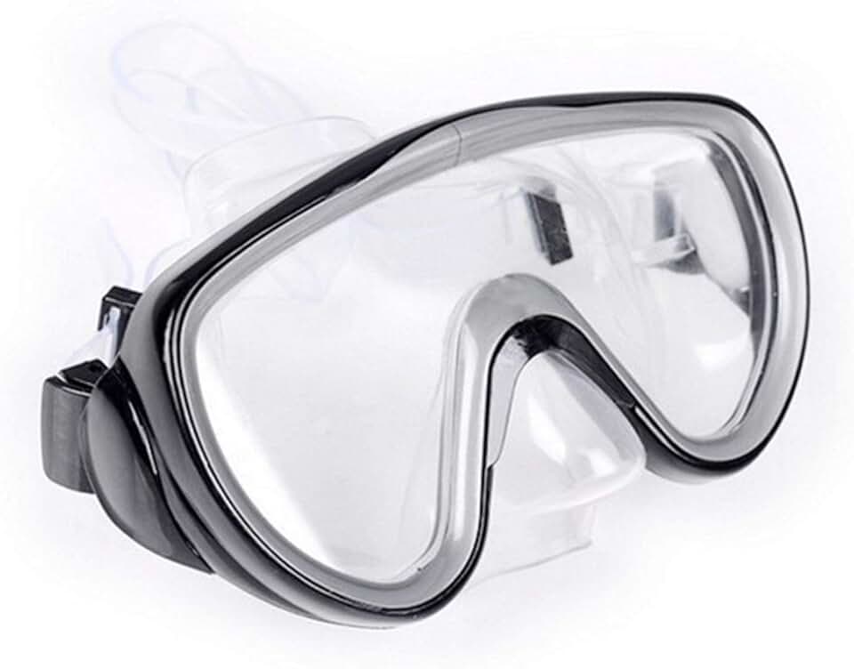 Diving Masks Snorkelling Mask Silicone Tempered Glass Swimming Glasses Anti-Fog Underwater Diving Mask Swimming Snorkeling Equipments for Adults Masks