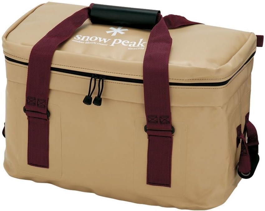 Snow Peak Soft Cooler 38 - Keeps Drinks Cold and Food Fresh - 10 Gal, 19 x 12.5 x 12.5 in